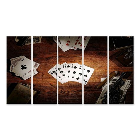 poker bild leinwand